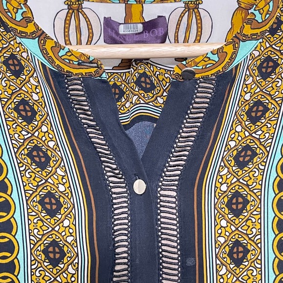 HALE BOB | SILK TOP SIZE L GREEN BLACK - Picture 5 of 10